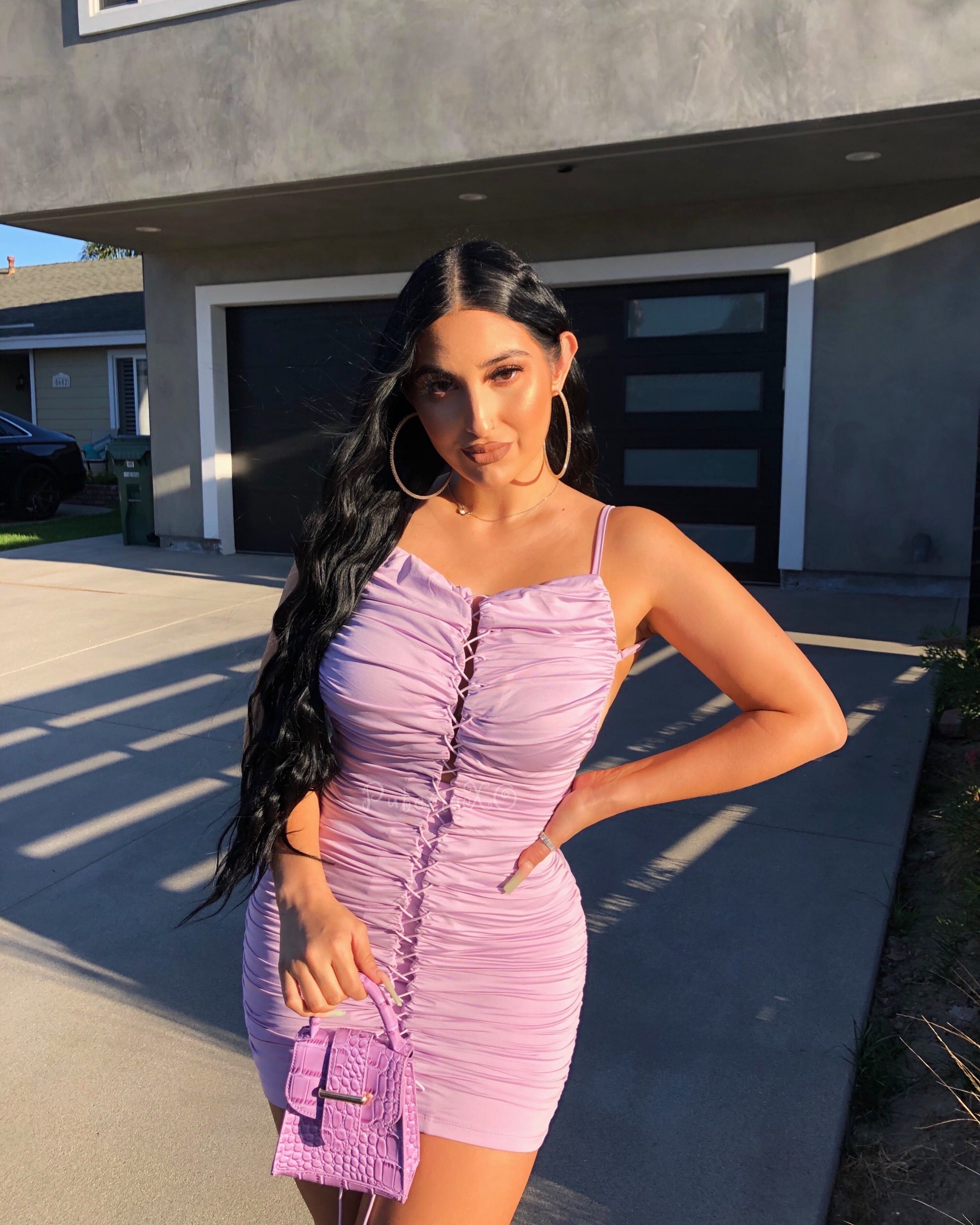 Stormy Dress - Lavender – PuteriaXO